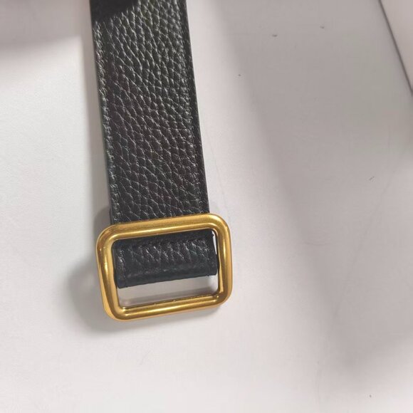 The Row Women's Black Leather Belt - Picture 6 of 7